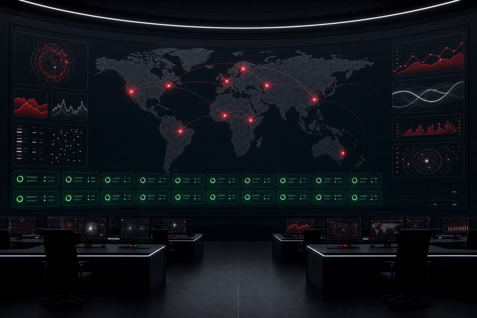 Defcon-One network operations, around-the-clock monitoring
